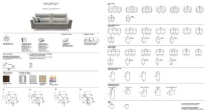 scheda tecnica divano rosini Madrid