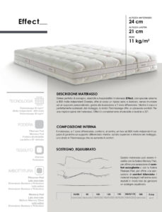 scheda tecnica effect